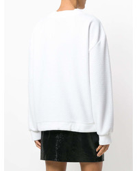 Karl Lagerfeld Oversized Mesh Sweatshirt