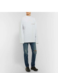 Vetements Oversized Printed Cotton Jersey Sweatshirt