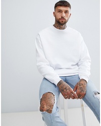 ASOS DESIGN Oversized Sweatshirt In White