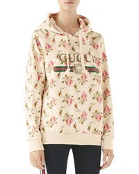 Gucci Rose Print Cotton Sweatshirt