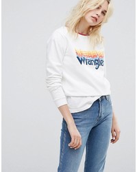 Wrangler Sweatshirt With Gradient Rainbow Logo