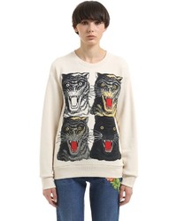 Gucci Tigers Printed Cotton Sweatshirt