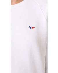 MAISON KITSUNE Tricolor Fox Patch Sweat Shirt