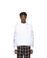 Off-White White And Black Abstract Arrows Sweatshirt