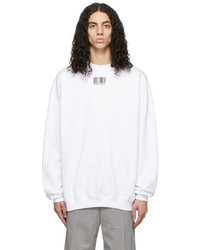 VTMNTS White Barcode Sweatshirt