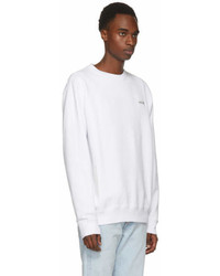 Off-White White Basic Off Crewneck Sweatshirt
