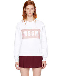 MSGM White Box Logo Sweatshirt