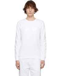 BOSS White Cotton Heritage Sweatshirt