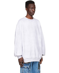 We11done White Cotton Sweatshirt