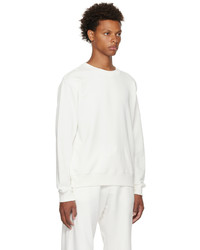 Dries Van Noten White Cotton Sweatshirt