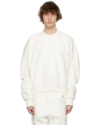 Maison Margiela White Cotton Sweatshirt