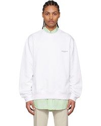 Wooyoungmi White Cotton Sweatshirt