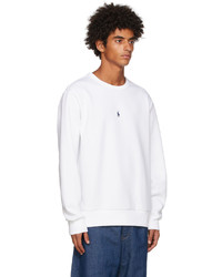 Polo Ralph Lauren White Double Knit Sweatshirt