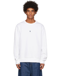 Polo Ralph Lauren White Double Knit Sweatshirt