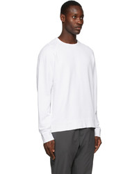 Vince White French Terry Sweatshirt