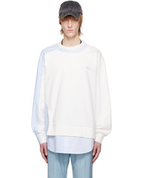 Feng Chen Wang White Layered Sweatshirt