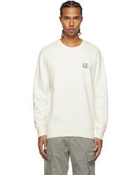 C.P. Company White Mak Cinquanta Logo Sweatshirt