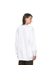 Acne Studios White Motif Future Sweatshirt