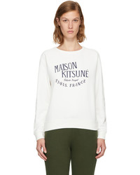 MAISON KITSUNE White Palais Royal Sweatshirt