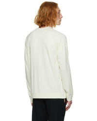 Paul Smith White Raglan Long Sleeve T Shirt