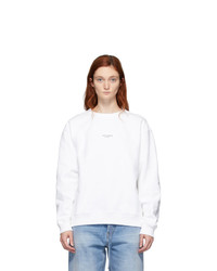 Acne Studios White Reverse Logo Sweatshirt