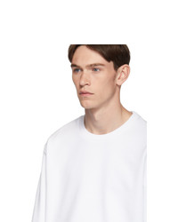 Thom Browne White Rwb Stripe Sweatshirt