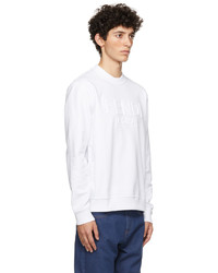 Fendi White Trompe Loeil Sweatshirt