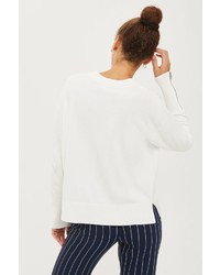Topshop Zip Detail Sweatshirt