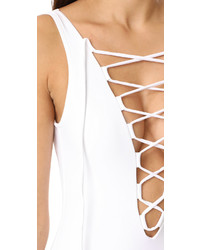 Karla Colletto Entwined Plunge Neck Tank One Piece