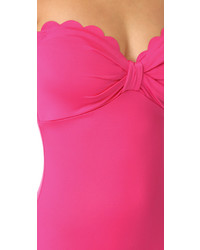 Kate Spade New York Scalloped Bandeau One Piece