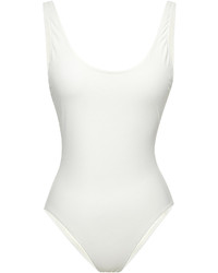 Solid Striped The Anne Marie White One Piece
