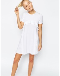 Asos Collection Swing Dress With Ruffle Detail