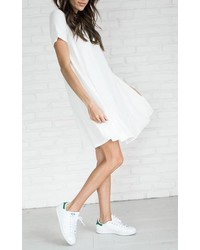 Ily Couture Jersey Swing Dress White