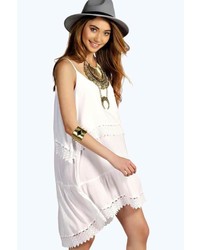 Boohoo Lilly Lace Trim Swing Cami Dress