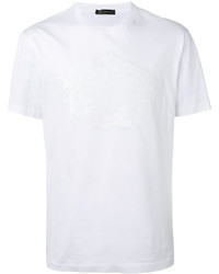 Versace 3d Medusa Embroidered T Shirt