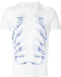 Alexander McQueen Wave Motif T Shirt