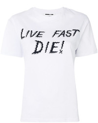 MCQ Alexander Ueen Live Fast Die T Shirt