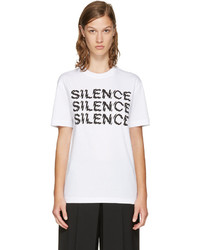 MCQ Alexander Ueen White Silence T Shirt