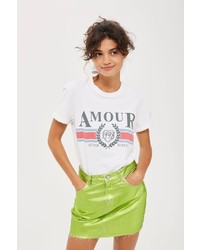 Topshop Amour Slogan T Shirt