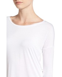 Paige Bess Stretch Jersey Boatneck Tee