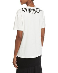Moschino Boutique Short Sleeve Cotton Logo T Shirt