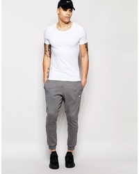 Asos Brand Fitted Fit T Shirt With Scoop Neck And Stretch In White