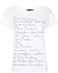 Love Moschino Branded Notepad T Shirt