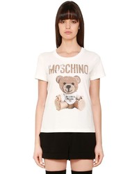 Moschino Cardboard Bear Cotton Jersey T Shirt