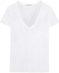 James Perse Casual Slub Cotton T Shirt White