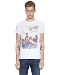 DSQUARED2 Classic Surfing Cotton Jersey T Shirt