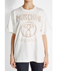 Moschino Cotton Eyelet T Shirt