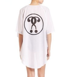 Moschino Cotton Logo T Shirt Coverup
