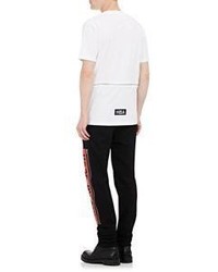 Hood by Air Crossover Front T Shirt White