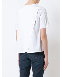 Derek Lam 10 Crosby Crossover Tee With Buttons